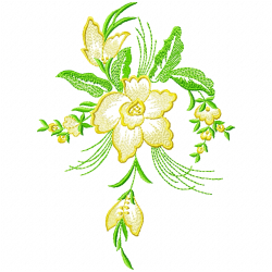 Flowers And Tree Embroidery Design 11 Flowers And Tree Embroidery Design 11